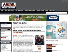 Tablet Screenshot of metalmusicarchives.com